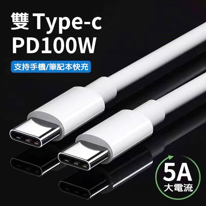 RG3C 5A 快充線 type-c 100W 充電線 傳輸線 type-c to type-c 